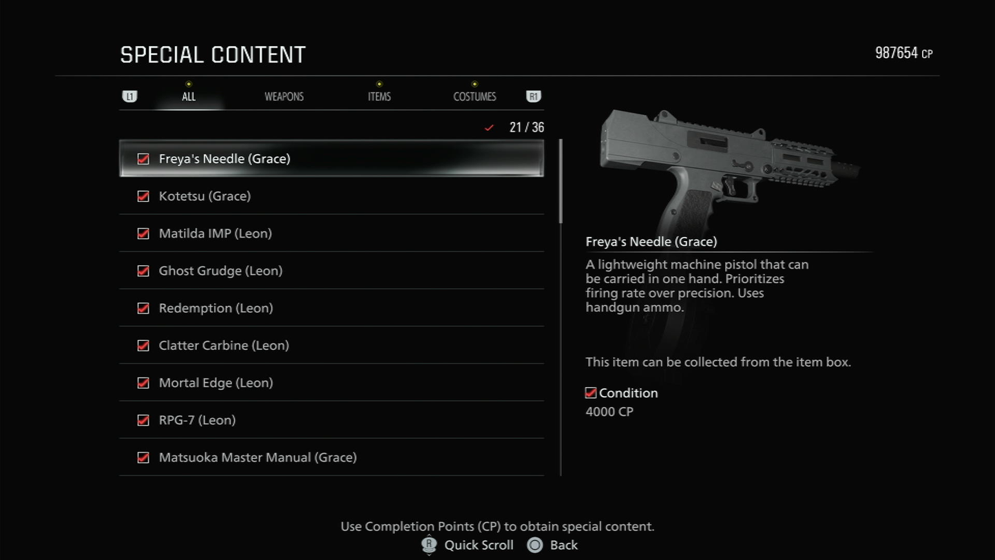 RESIDENT EVIL REQUIEM: "INFINITE AMMO FULL UNLOCK" STARTER SAVE (PS5) MULTI