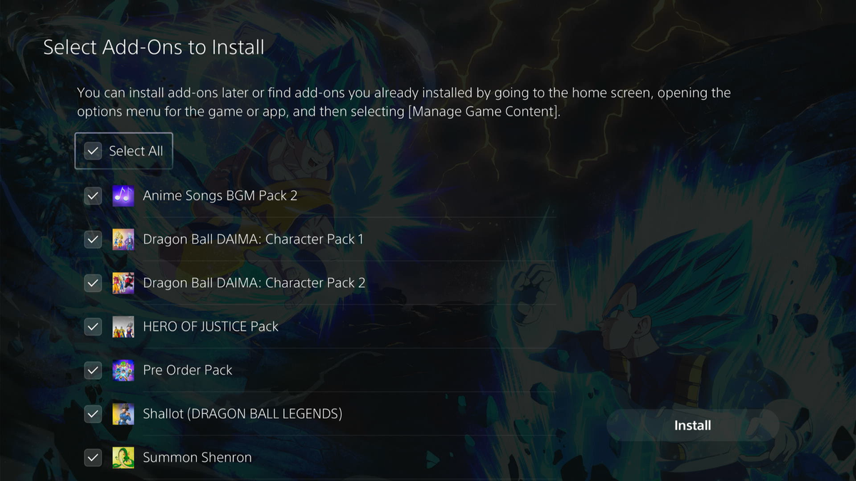 DRAGONBALL: SPARKING ZERO "ALL UNLOCK" DLC READY (PS5) MULTI