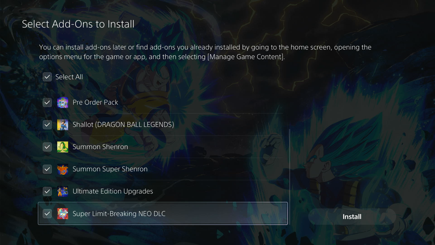 DRAGONBALL: SPARKING ZERO "ALL UNLOCK" DLC READY (PS5) MULTI