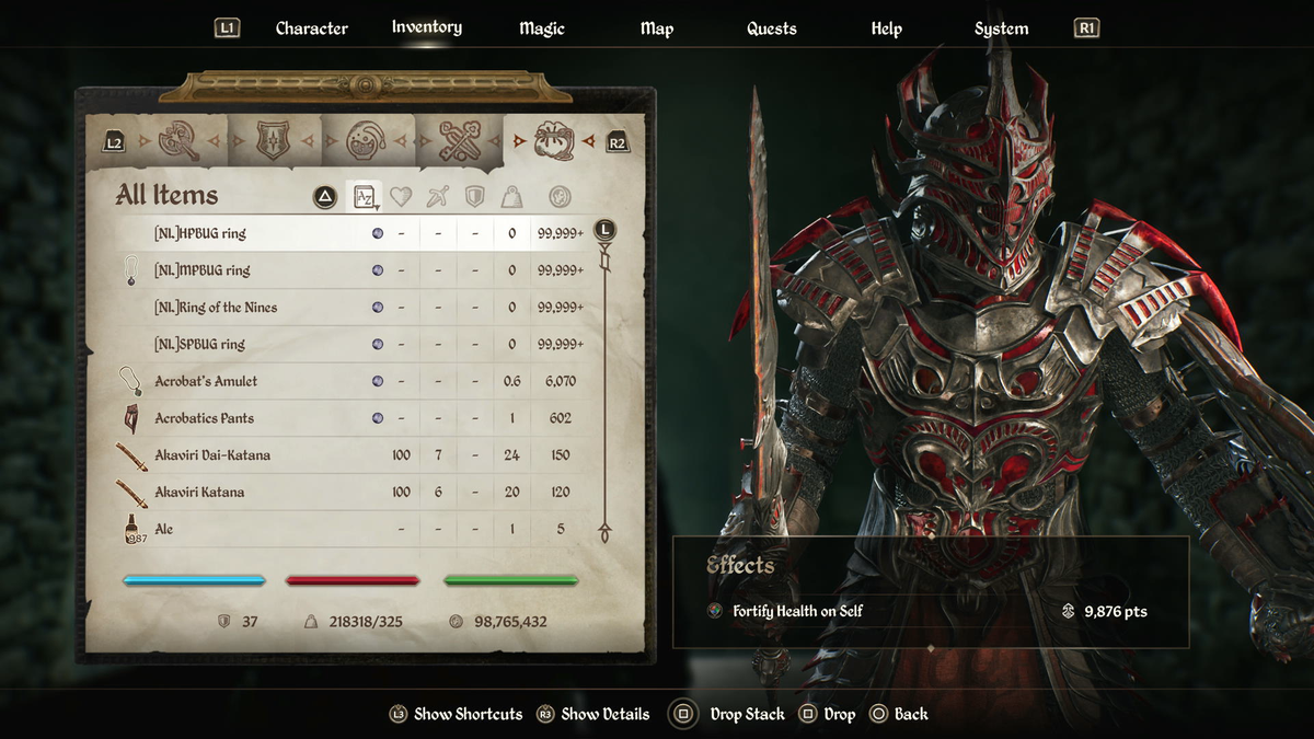 THE ELDER SCROLLS IV: OBLIVION REMASTERED "ULTIMATE MODDED MEGA MULE" STARTER SAVE (PS5) MULTI