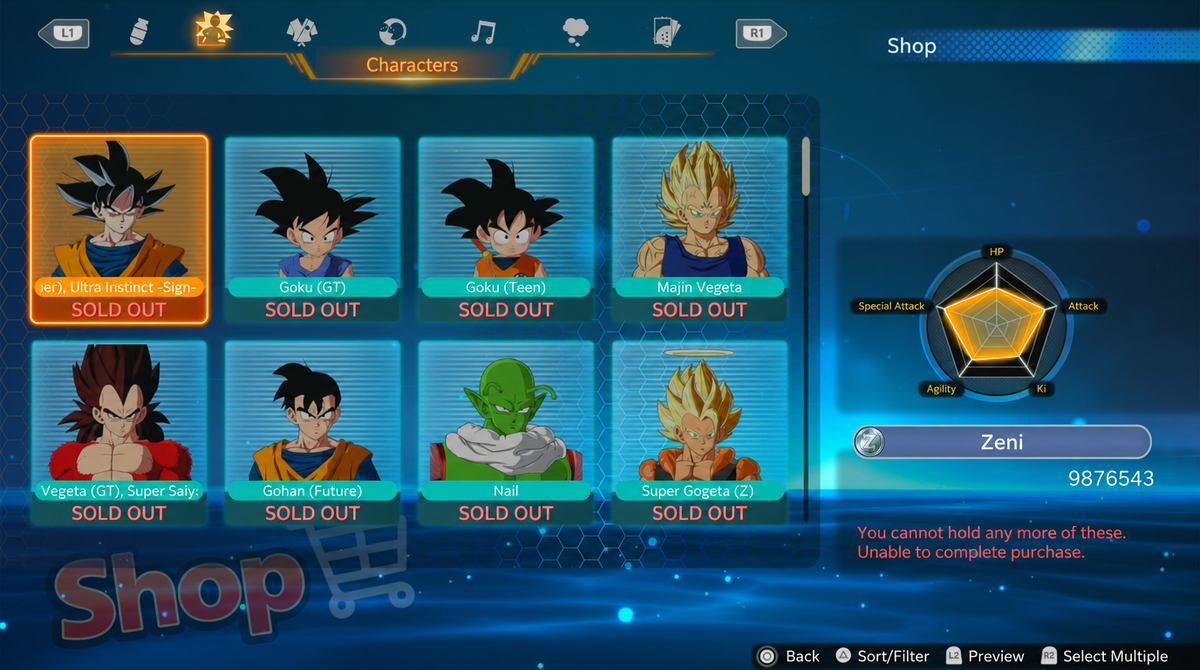 DRAGONBALL: SPARKING ZERO "ALL UNLOCK" DLC READY (PS5) MULTI