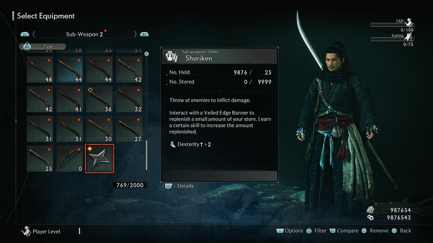 RISE OF THE RONIN 'MEGA UNLOCK' STARTER SAVE (PS5) MULTI