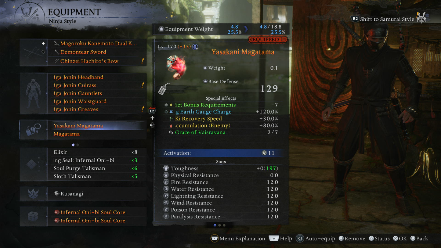 NIOH 3 'GOD MODE/1-SHOT' STARTER + END GAME BONUS SAVE (PS5) MULTI