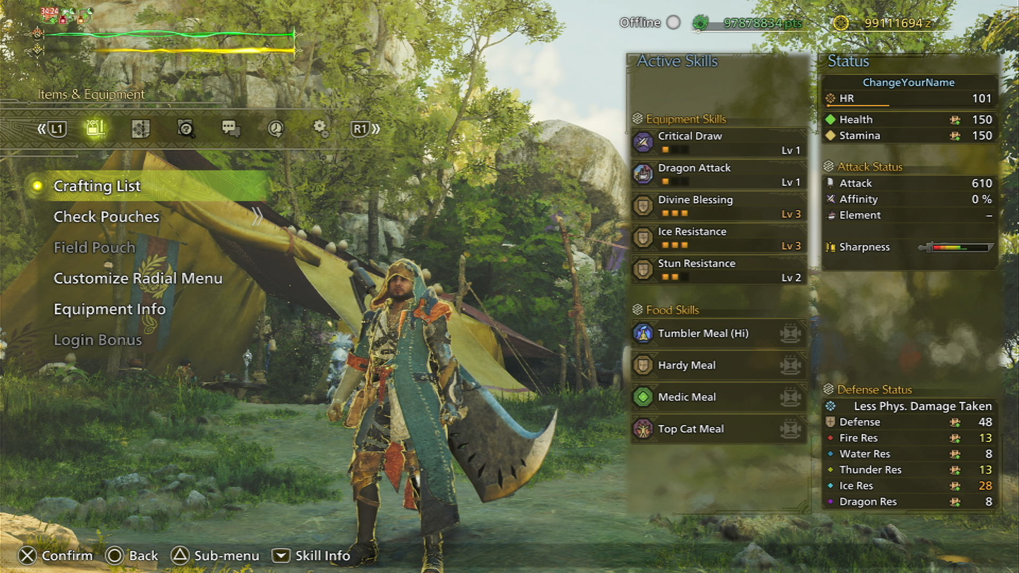 Monster Hunter Wilds "MAX ITEM" END Game Save [HR101] (PS5) MULTI