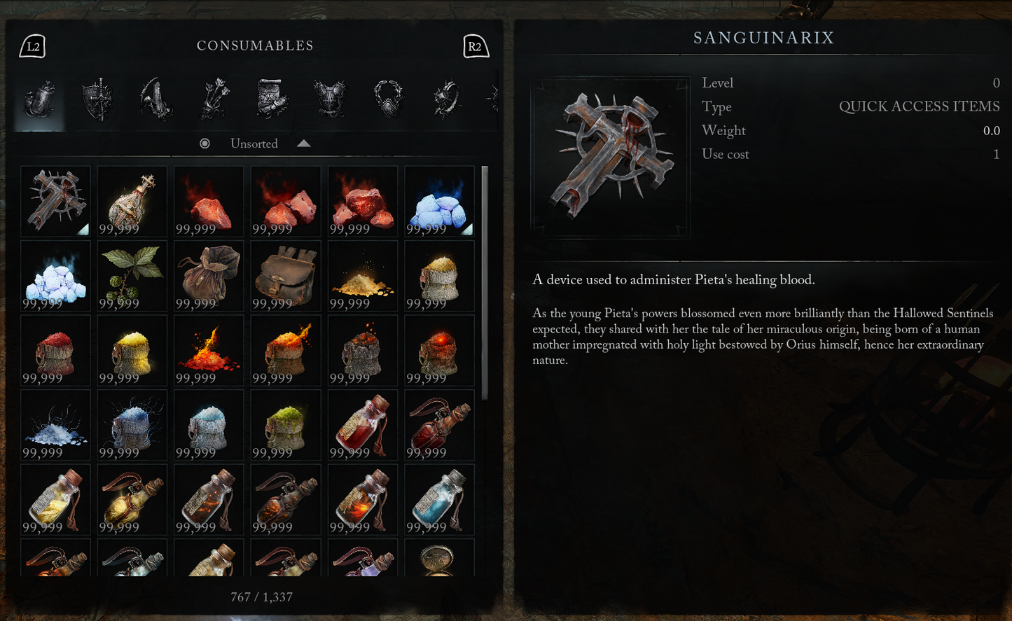 LORDS OF THE FALLEN "ALL ITEM" MEGA MULE STARTER SAVE (PS5) MULTI