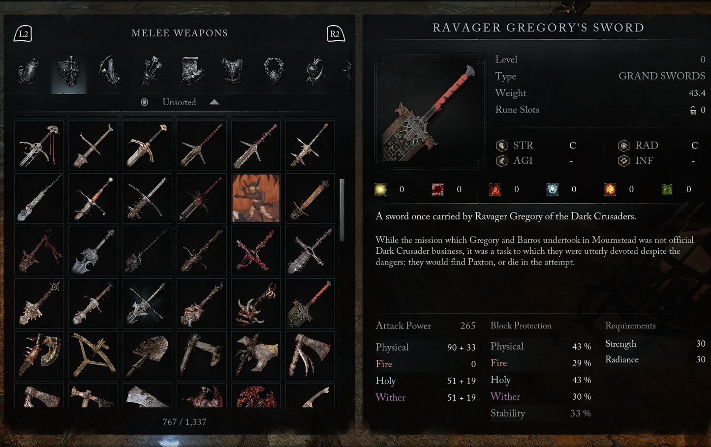 LORDS OF THE FALLEN "ALL ITEM" MEGA MULE STARTER SAVE (PS5) MULTI