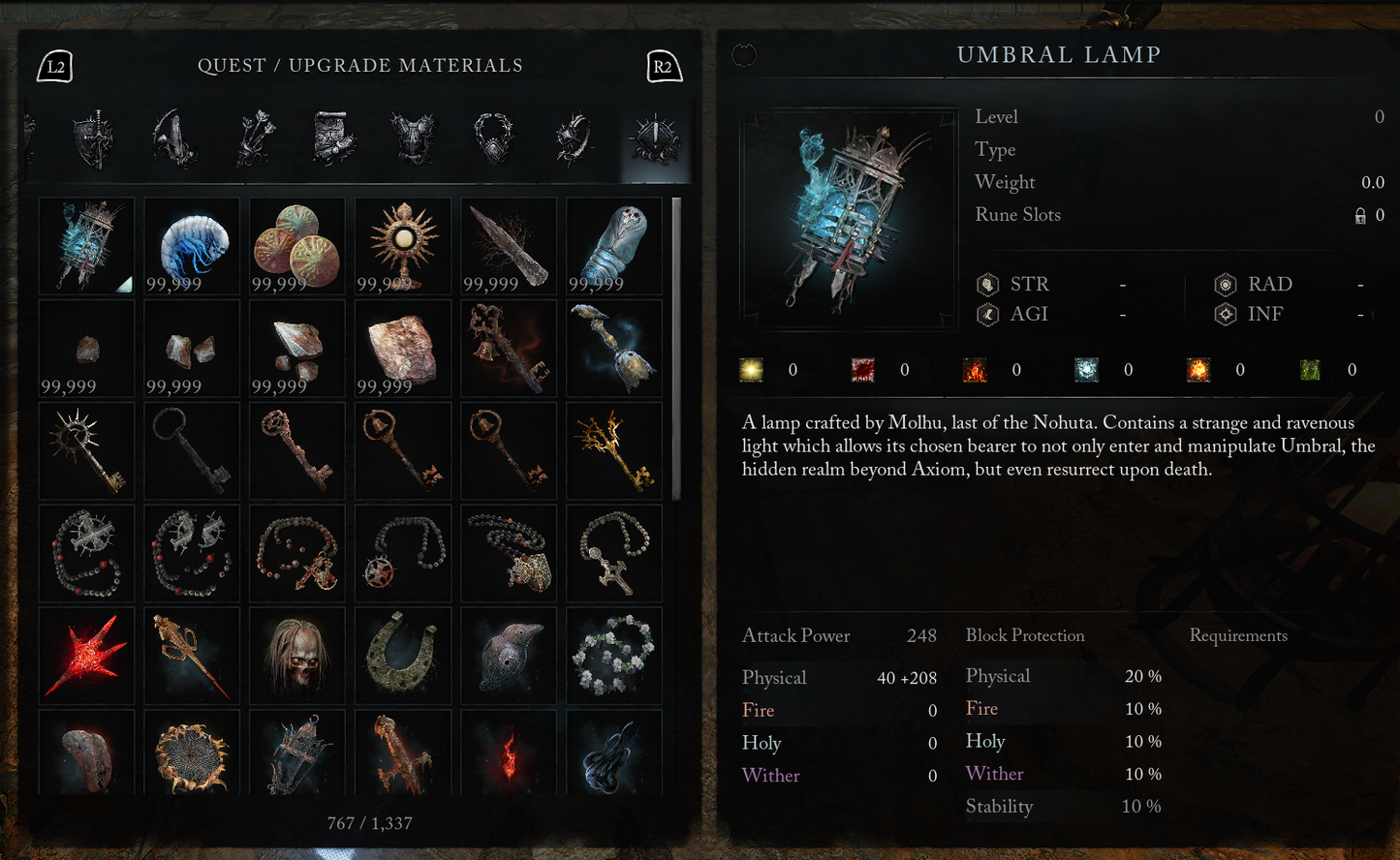 LORDS OF THE FALLEN "ALL ITEM" MEGA MULE STARTER SAVE (PS5) MULTI