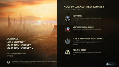 STAR WARS JEDI: SURVIVOR "NEW JOURNEY+" STARTER SAVE (PS5) MULTI