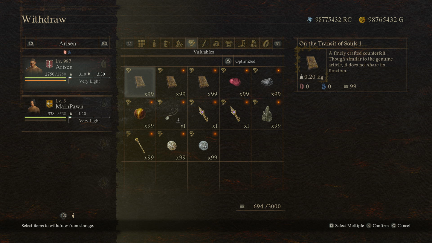 DRAGON'S DOGMA 2 "ULTIMATE MEGA MULE" STARTER SAVE (PS5) MULTI